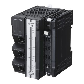Omron NX102 Series PLC CPU with Encoder and Servo Drives Input, Panel Mount, 3 Communication Ports, 5MB Program Capacity 