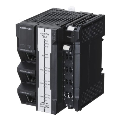 Omron NX102 Series PLC CPU with Encoder and Servo Drives Input, Panel Mount, 3 Communication Ports, 5MB Program Capacity 