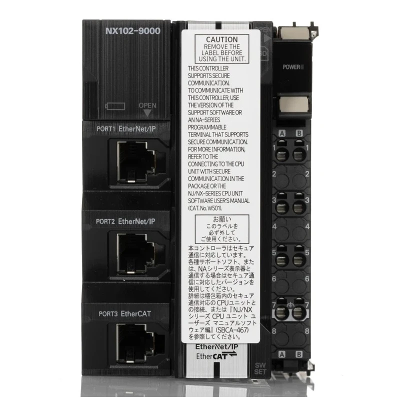 Omron NX102 Series PLC CPU, 4-Input, Servo Drive Input 