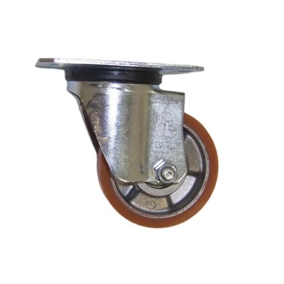 LAG Swivel Castor Wheel, 120 kg Load Capacity, 80 mm Polyurethane Wheel, Galvanised Steel Frame, Model 26002