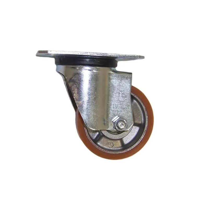 LAG Swivel Castor Wheel, 120 kg Load Capacity, 80 mm Polyurethane Wheel, Galvanised Steel Frame, Model 26002