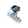 Bourdon Brass Pressure Gauge Cock with 1/2 in G Male Inlet and 1/2 in G Female Outlet Connection ARPX03L