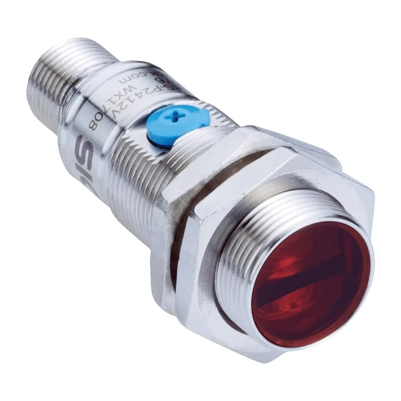 SICK Background Suppression Photoelectric Sensor, Barrel Style, Detection Range 15 mm to 100 mm, PNP Output GRTB18S-P2431V