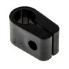 RS PRO Black Polyethylene Cable Clip, 12.7 mm Max Bundle Diameter, Screw Fixing, 17.5 mm Width, 28 mm Depth 184-5214