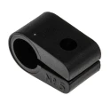 RS PRO Black Polyethylene Cable Clip, 12.7 mm Max Bundle Diameter, Screw Fixing, 17.5 mm Width, 28 mm Depth 184-5214