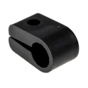 RS PRO Black Polyethylene Cable Clip, 12.7 mm Max Bundle Diameter, Screw Fixing, 17.5 mm Width, 28 mm Depth 184-5214