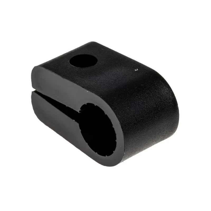 RS PRO Black Polyethylene Cable Clip, 12.7 mm Max Bundle Diameter, Screw Fixing, 17.5 mm Width, 28 mm Depth 184-5214