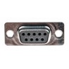 RS PRO 9 Way Straight 2.74 mm Pitch Panel Mount D-Sub Connector Female 473-896