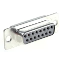 RS PRO 15 Way Straight 2.74 mm Pitch Panel Mount Female D-Sub Connector 473-919