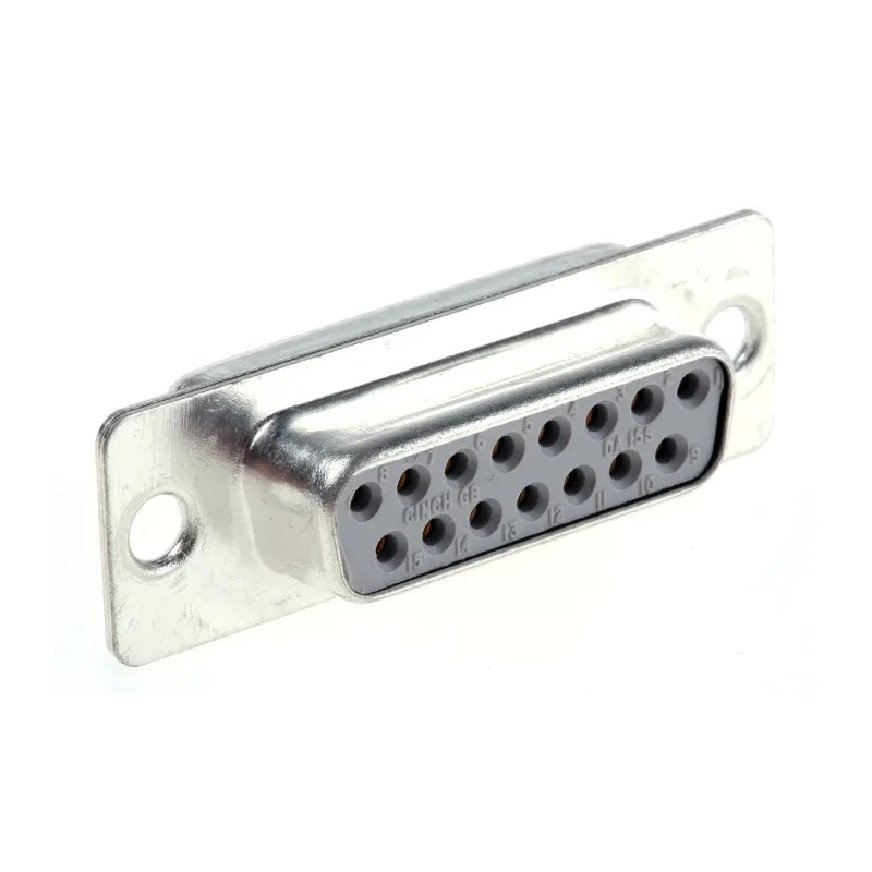 RS PRO 15 Way Straight 2.74 mm Pitch Panel Mount Female D-Sub Connector 473-919