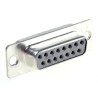 RS PRO 15 Way Straight 2.74 mm Pitch Panel Mount Female D-Sub Connector 473-919