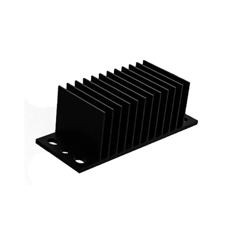SPREADFAST Heatsink for 1/8 Brick DC/DC Converter 58.4mm Length 22.9mm Width 19.7mm Height Aluminium Black HS-DC-1/8-LFC-20