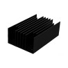 SPREADFAST Heatsink for 1/4 Brick DC/DC Converter, Aluminium, Black, 58 mm x 37 mm x 20 mm HS-DC-1/4-LFL-20