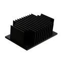 SPREADFAST Heatsink for 1/4 Brick DC/DC Converter Aluminium Black 58mm x 37mm x 20mm HS-DC-1/4-LFC-20