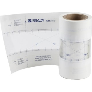 Brady Polypropylene 76.2 mm Width Lane Marking Tape 30.5 m Length 0.173 mm Thickness B518, 3" X 100 FT, FLOOR LINE STENCIL
