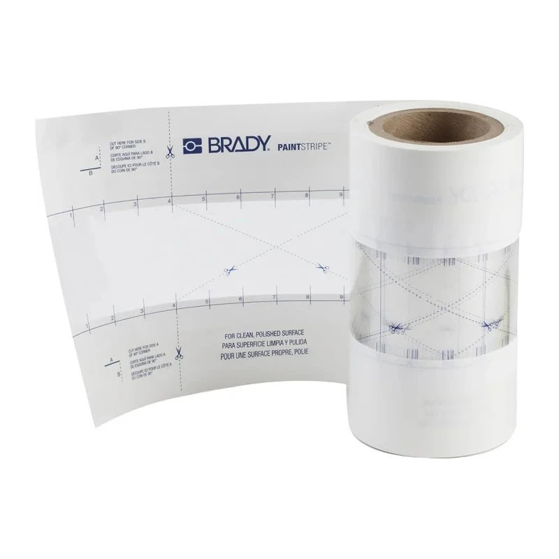 Brady Polypropylene 76.2 mm Width Lane Marking Tape 30.5 m Length 0.173 mm Thickness B518, 3" X 100 FT, FLOOR LINE STENCIL