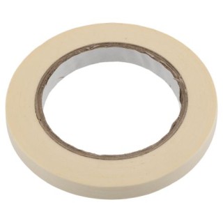 RS PRO Masking Tape 12mm Width x 50m Length, Crepe Paper Backing, Rubber Adhesive, Model 184-6803