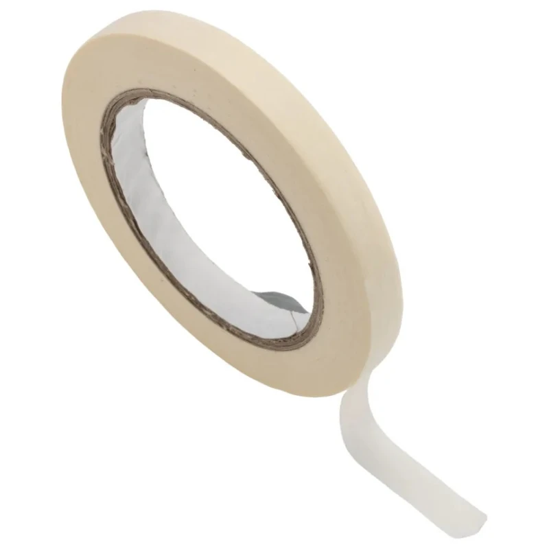 RS PRO Masking Tape 12mm Width x 50m Length, Crepe Paper Backing, Rubber Adhesive, Model 184-6803