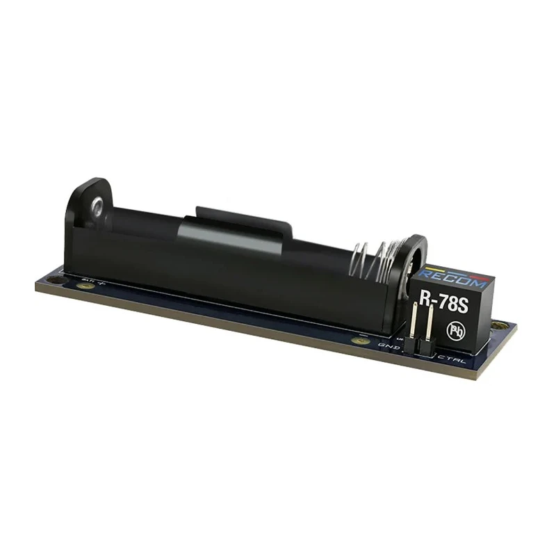 Recom Battery Module for use with R-78S3 Series, Manual On-Off Switch, 0.65-3.15V Input, 470μF Capacitive R-78S3.3-0.1-EVM-1