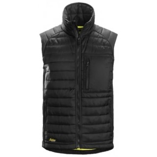Snickers Black Water Resistant Work Waistcoat Bodywarmer XL with 37.5® Insulation 45120404007