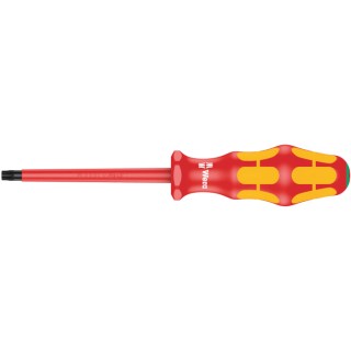 Wera Insulated Screwdriver with T30 Tip, 100 mm Blade, 205 mm Overall Length, Bi-Material Handle, IEC 900 05006178001