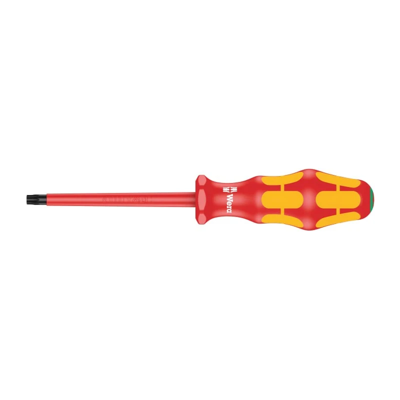 Wera Insulated Screwdriver with T30 Tip, 100 mm Blade, 205 mm Overall Length, Bi-Material Handle, IEC 900 05006178001