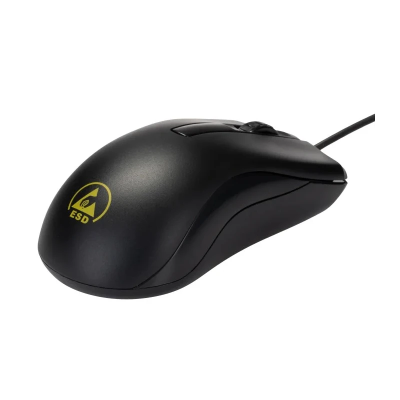 RS PRO Wired ESD Antistatic Mouse USB Connection Black 35mm Height 75mm Width 184-6693
