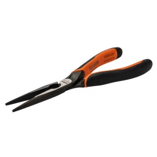 Bahco Long Nose Plier 5-Piece Set Serrated Jaw 72mm, Overall Length 200mm, Ergonomic Handle Steel 2430 G-200 IP