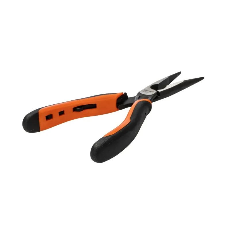 Bahco Long Nose Plier 5-Piece Set Serrated Jaw 72mm, Overall Length 200mm, Ergonomic Handle Steel 2430 G-200 IP