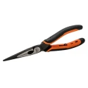 Bahco Long Nose Plier 5-Piece Set Serrated Jaw 72mm, Overall Length 200mm, Ergonomic Handle Steel 2430 G-200 IP