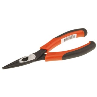 Bahco 5-Piece Long Nose Pliers Set Serrated Jaw 160mm Overall Length, 51mm Jaw Length, Black Anti-Corrosion 2430 G-160 IP