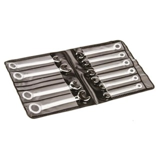 RS PRO 10-Piece Metric Spanner Set 4 to 11 mm Carbon Steel Chrome Finish 184-8033