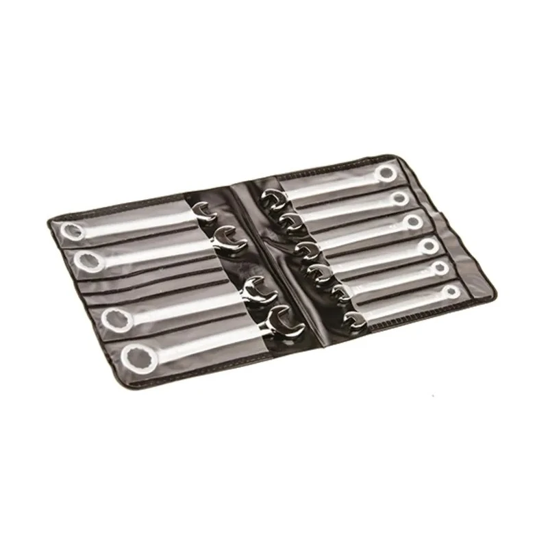 RS PRO 10-Piece Metric Spanner Set 4 to 11 mm Carbon Steel Chrome Finish 184-8033