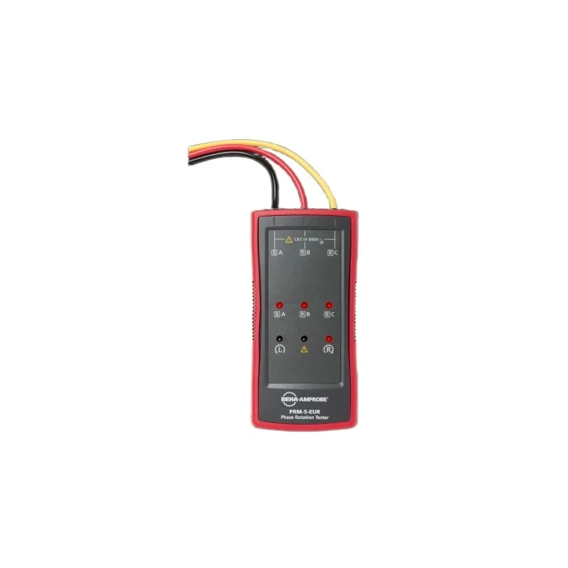Beha-Amprobe Phase Rotation Tester 16 Hz to 400 Hz Frequency, 100V to 700V Cat IV, LED Display PRM-5-EUR