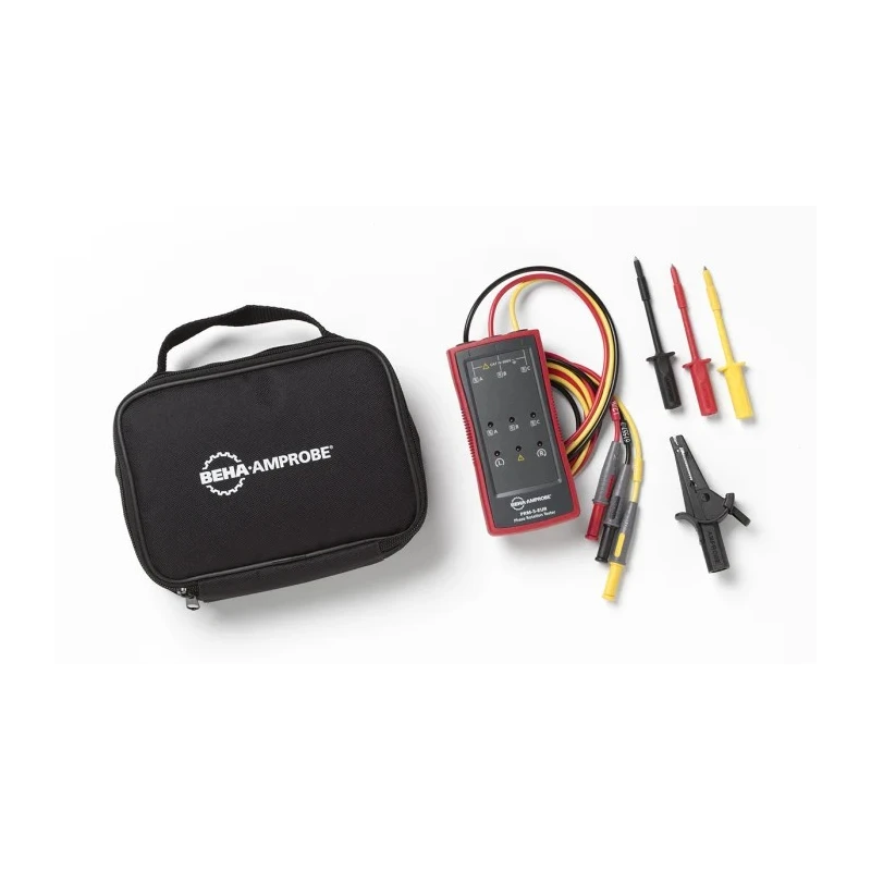 Beha-Amprobe Phase Rotation Tester 16 Hz to 400 Hz Frequency, 100V to 700V Cat IV, LED Display PRM-5-EUR