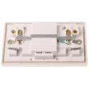 Powerbreaker Passive 2 Gang 13A RCD Socket Surface Switched BS 4293 230V AC White H22WP-C