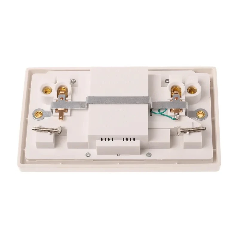 Powerbreaker Passive 2 Gang 13A RCD Socket Surface Switched BS 4293 230V AC White H22WP-C