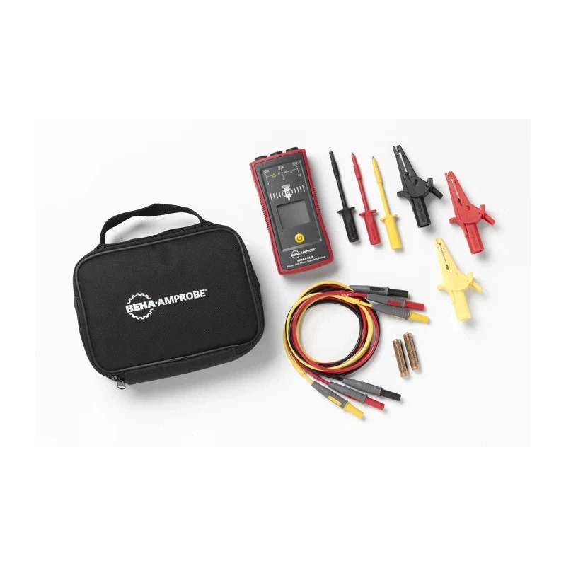 Beha-Amprobe Phase Rotation Tester Non-Contact 700V Max, 16 Hz to 400 Hz, Test Lead, LCD Display PRM-6-EUR
