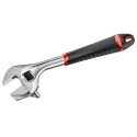 Facom Adjustable Spanner with 38 mm Jaw Capacity and 255mm Overall Length, Chrome Vanadium Steel Metal Handle 101.10GR