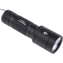 Nightsearcher Aluminium LED Torch 500 Lumens, Spot to Flood Zoom Beam, IP66, 4 x AAA Alkaline Batteries NSZOOM500
