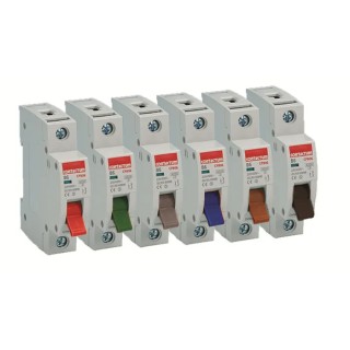 Contactum Miniature Circuit Breaker, 1-Pole, 63A Current Rating, Type B Tripping Characteristics, 250V AC Rated CPB63