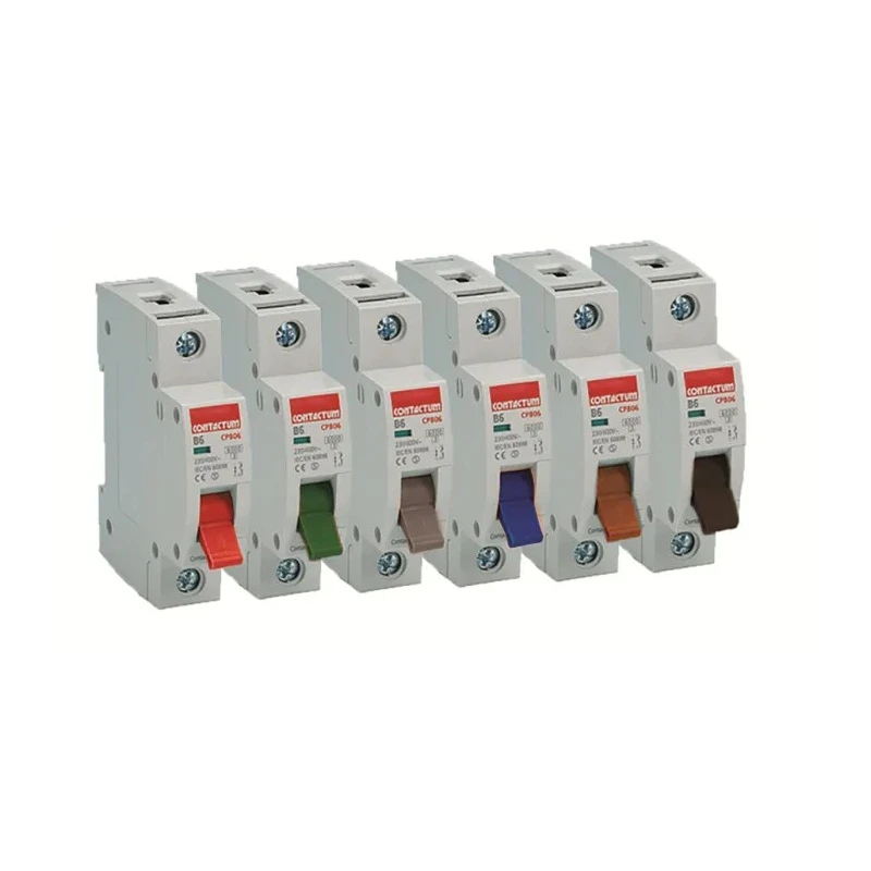 Contactum Miniature Circuit Breaker, 1-Pole, 63A Current Rating, Type B Tripping Characteristics, 250V AC Rated CPB63