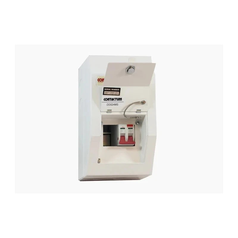 Contactum 2 Way 63A Steel Housing Consumer Unit, BS EN 61439-3 IP4X Defender DD026MS