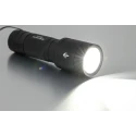 Nightsearcher Aluminium LED Torch 500 Lumens, Spot to Flood Zoom Beam, IP66, 4 x AAA Alkaline Batteries NSZOOM500