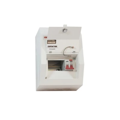 Contactum Steel 4-Way Consumer Unit 100A 250V BS EN 61439-3 IP4X Defender DD041MS