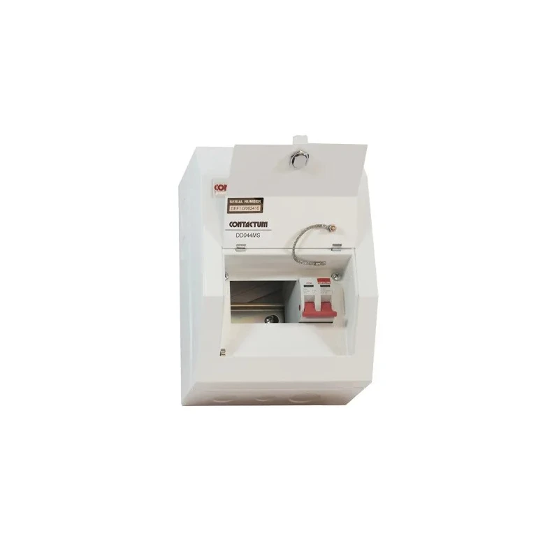 Contactum Steel 4-Way Consumer Unit 100A 250V BS EN 61439-3 IP4X Defender DD041MS