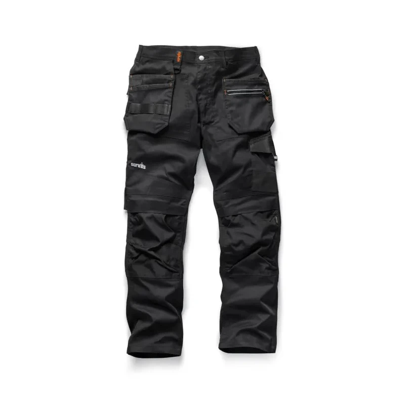 Scruffs Trade Flex Men's Work Trouser Black 36 in Waist 32in Leg T54500