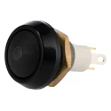 ITW Switches 59 Series Illuminated Miniature Momentary Push Button Switch, Panel Mount, 13.6 mm Cutout, SPST, Red 59-411R