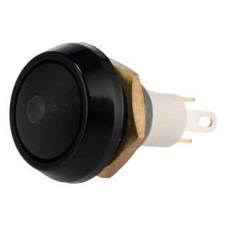 ITW Switches 59 Series Illuminated Miniature Momentary Push Button Switch, Panel Mount, 13.6 mm Cutout, SPST, Red 59-411R
