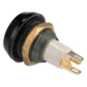 ITW Switches 59 Series Illuminated Miniature Momentary Push Button Switch, Panel Mount, 13.6 mm Cutout, SPST, Red 59-411R